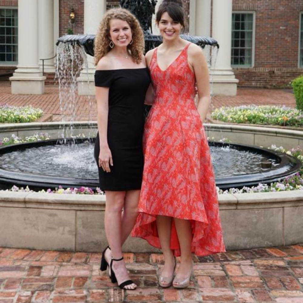 Belle Badgley Mischka High/Low Dress in Red